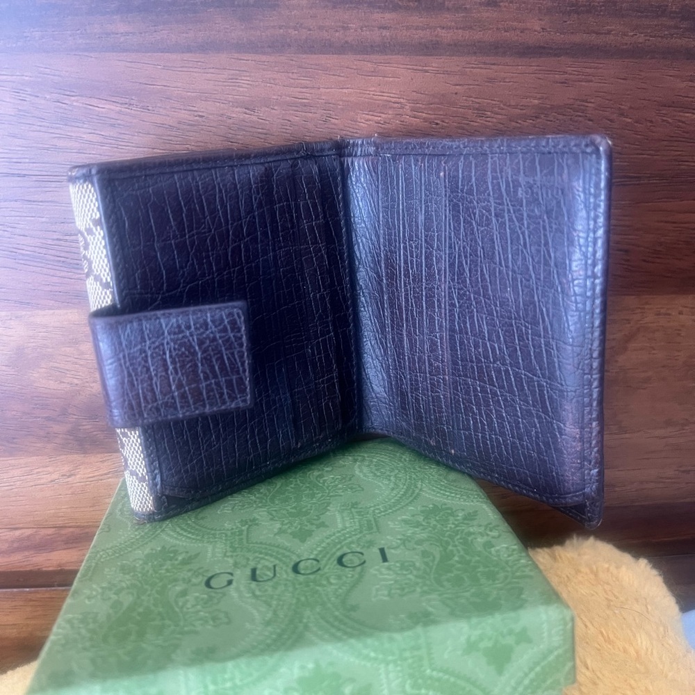 Gucci Bamboo GG BROWN Small wallet - Full inclusion - Picture 8 of 11